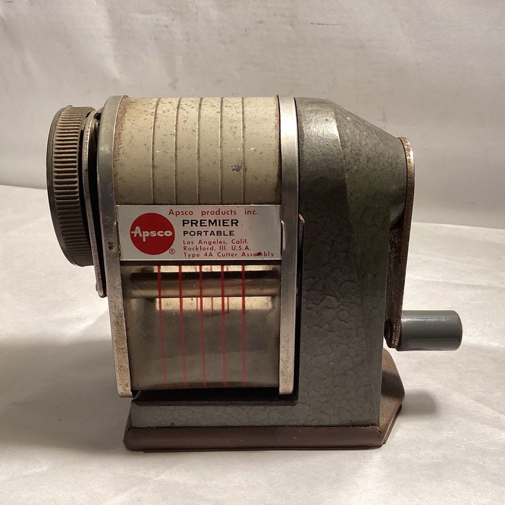 Vintage Apsco premier portable pencil sharpener made in U.S.A.